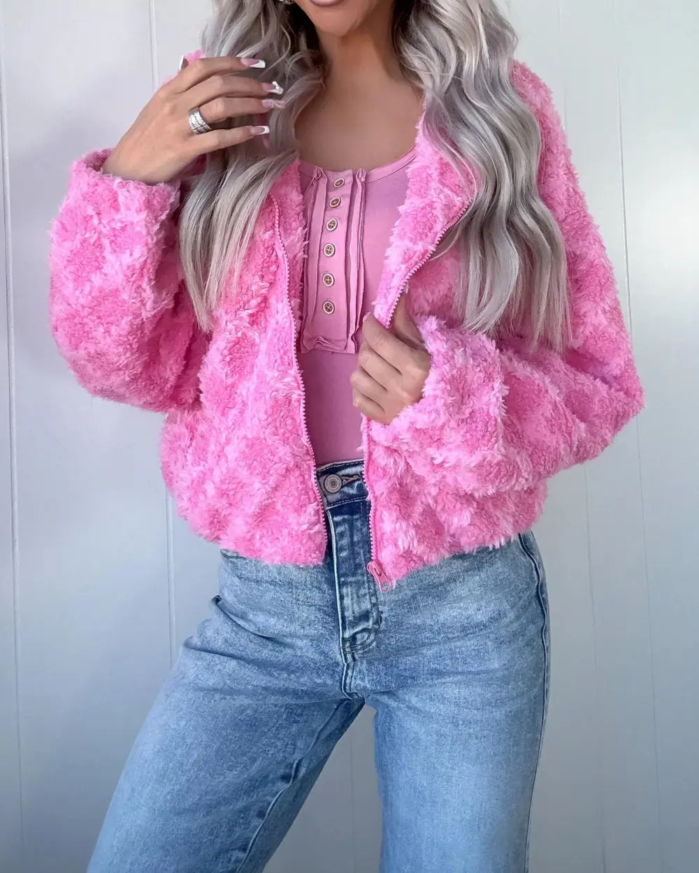 Pink Hooded Jacket