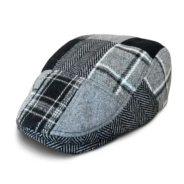 The Lunchbox Blackbox Edition Boston Scally Cap - Black Plaid