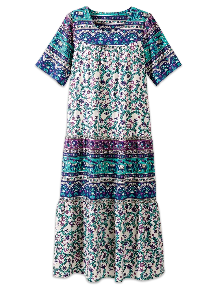 Ankle-Length Cotton Muumuu