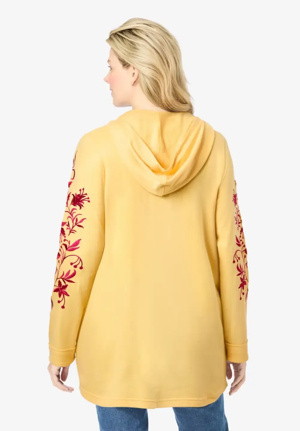 Embroidered Hoodie Sweatshirt