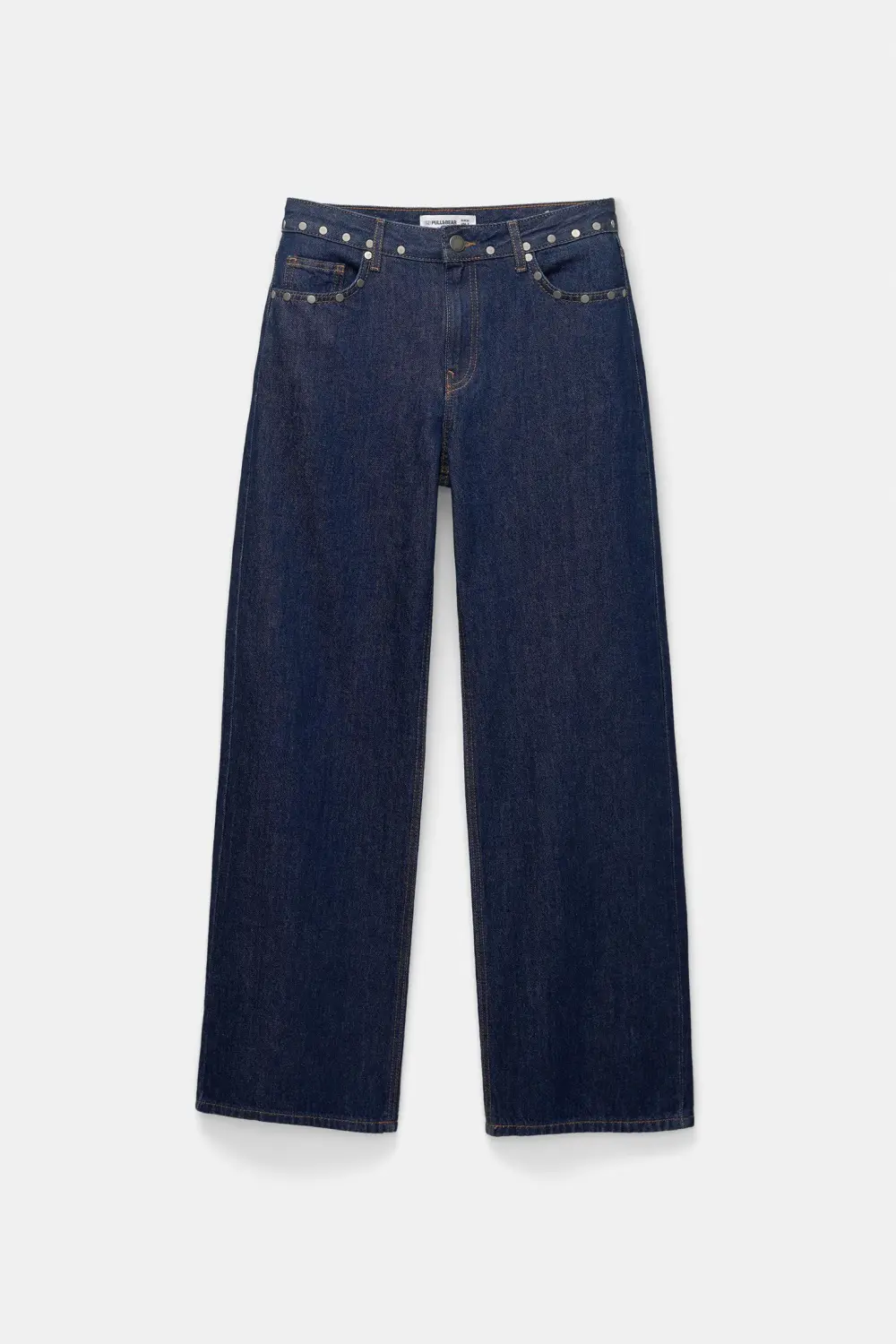 Jeans rectos tachas