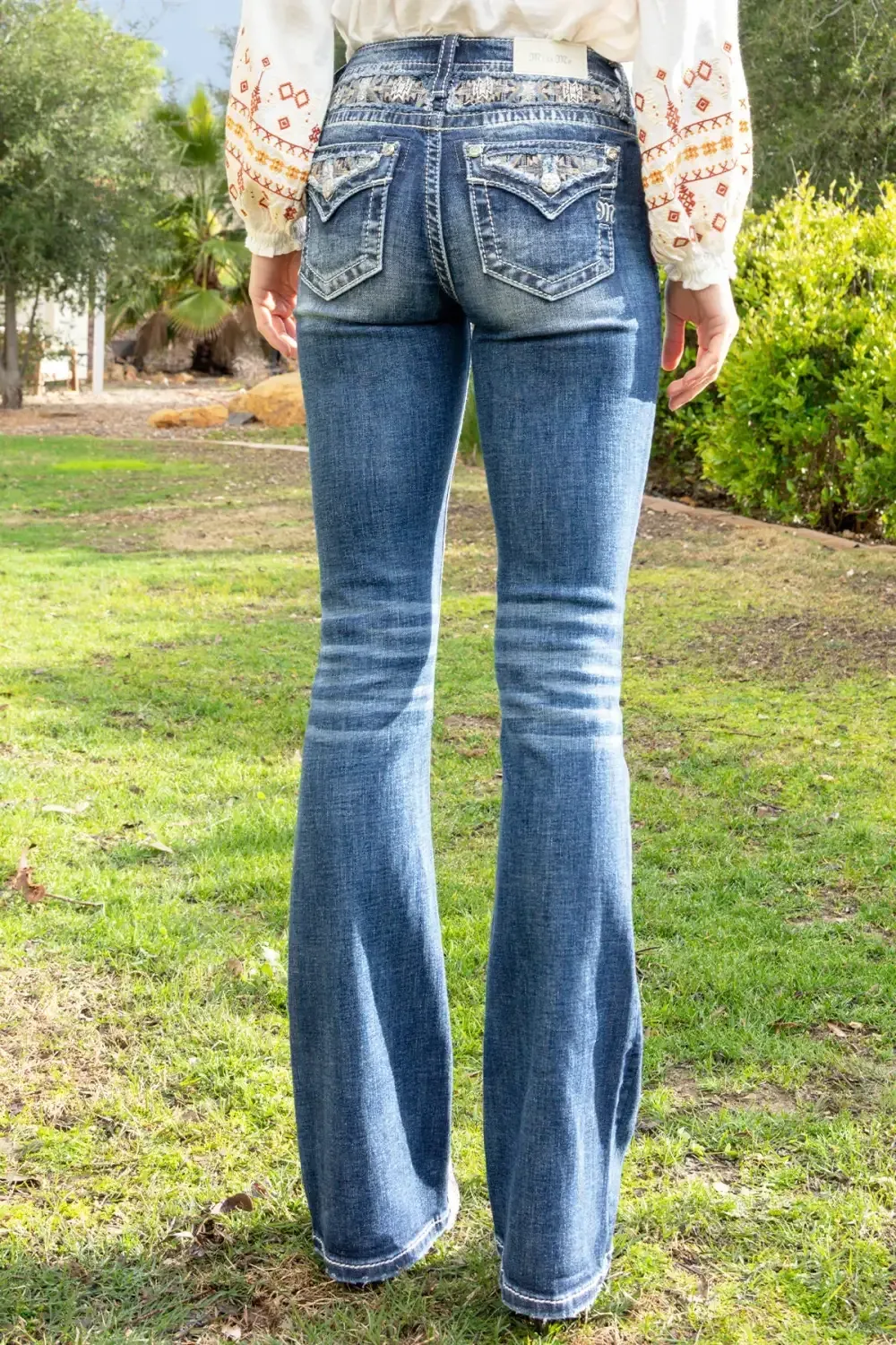 Spring Blossom Aztec Bootcut Denim