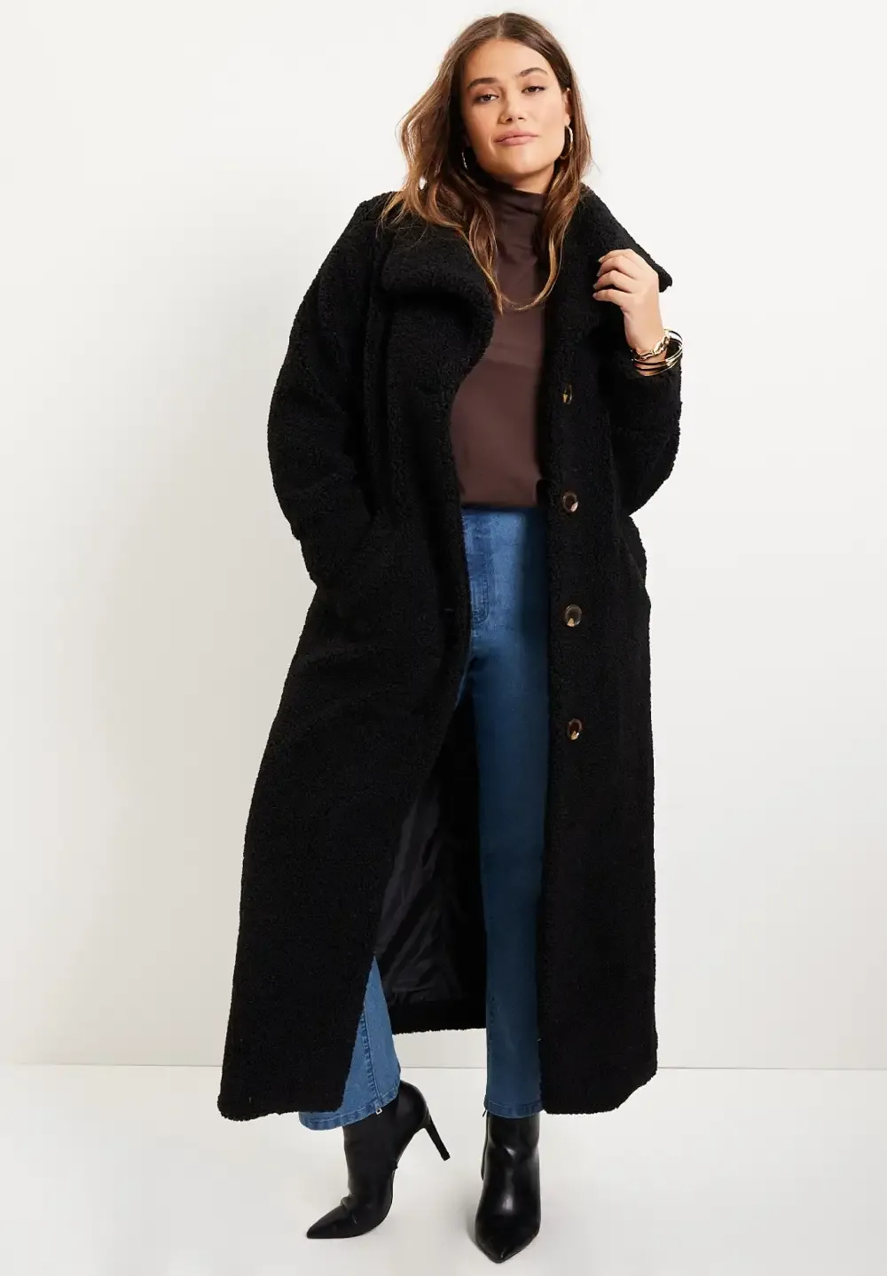 Maxi Teddy Fleece Coat