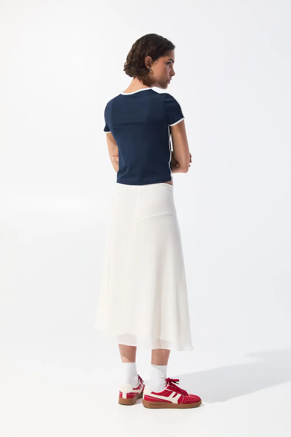 Camiseta cropped poliamida