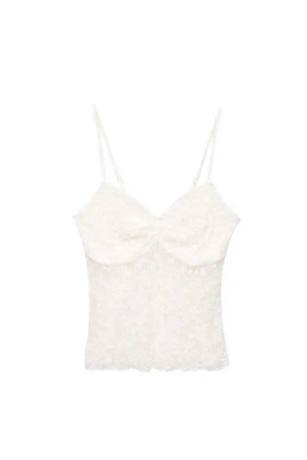 Lace top with straps
