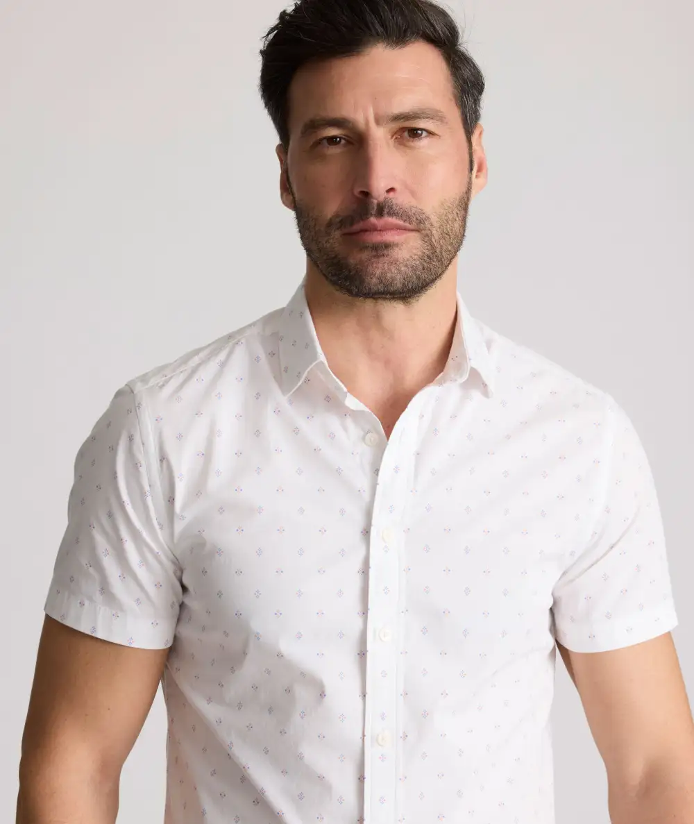 Stretch Cotton Short-Sleeve Rockwell Shirt